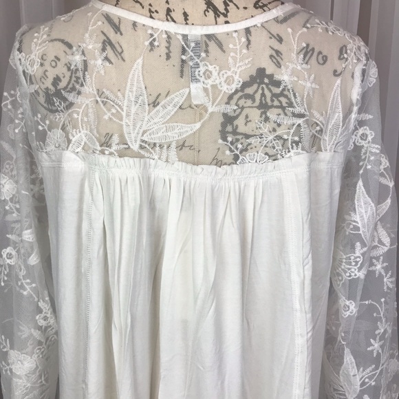 Bohemian Lace Layering Tunic Sz L - Picture 5 of 8